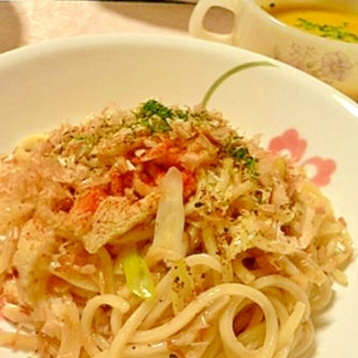 きつねうどん？いいえ、きつね焼きうどんです～♪